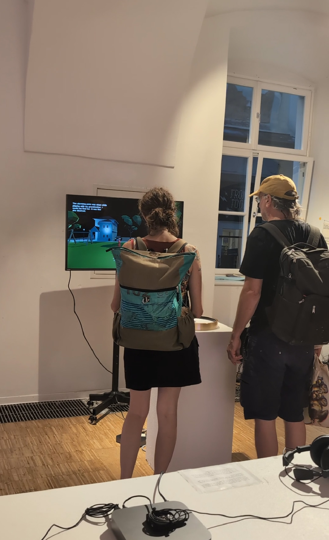 AI-generated image of a grandmother with her grandson